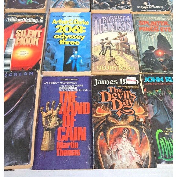 Vtg Horror & Sci-Fi (25) Book Lot Asimov Heinlein Bradley Clarke Foster + More - Picture 9 of 10